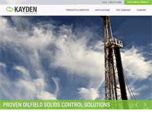 Tablet Screenshot of kaydenindustries.com